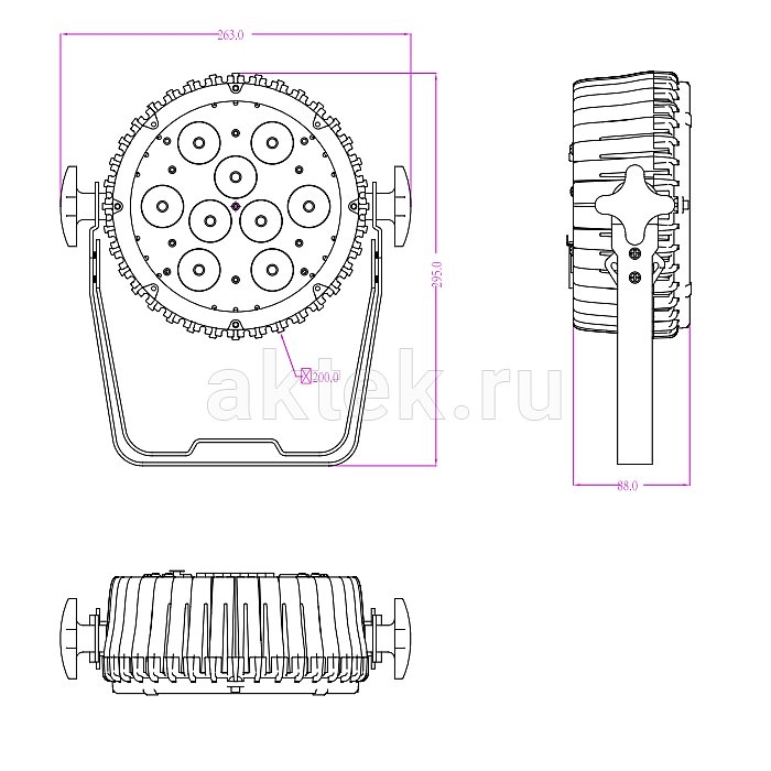 LED PAR INVOLIGHT LEDSPOT95 3