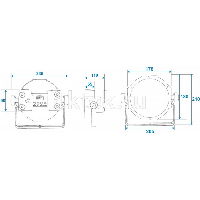 LED PAR INVOLIGHT SLIMPAR784 3