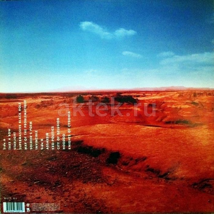 Виниловая пластинка MUSE - BLACK HOLES AND REVELATIONS 180 GRAM BLACK VINYL 12" 2