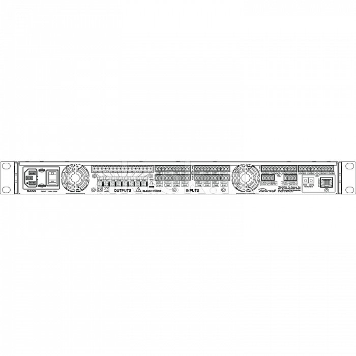 Усилитель мощности POWERSOFT Ottocanali 1204 DSP+ETH 2