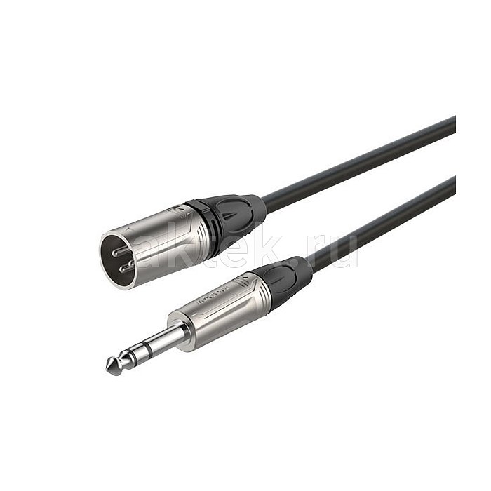 ROXTONE DMXJ260/10 аудиокабель XLR–Jack 6,3, 10 м, 2×0,22 мм²