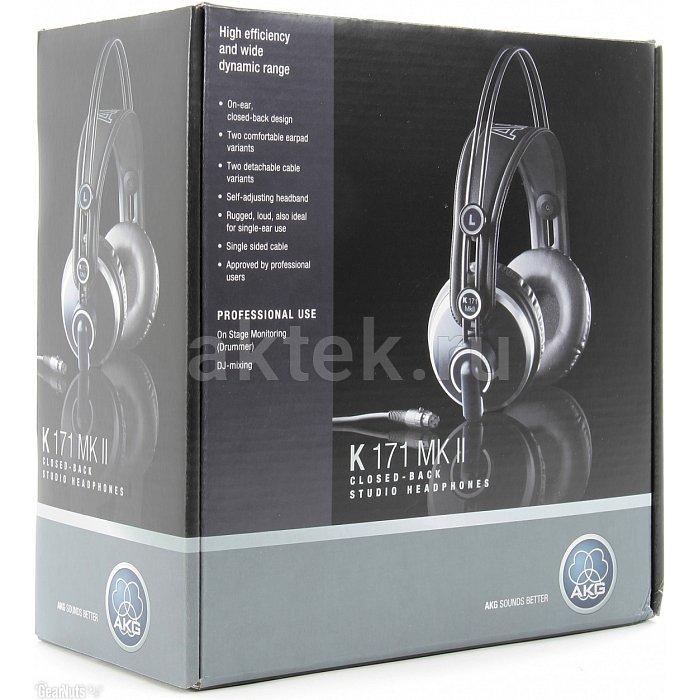 Закрытые студийные наушники AKG K171 MKII 4