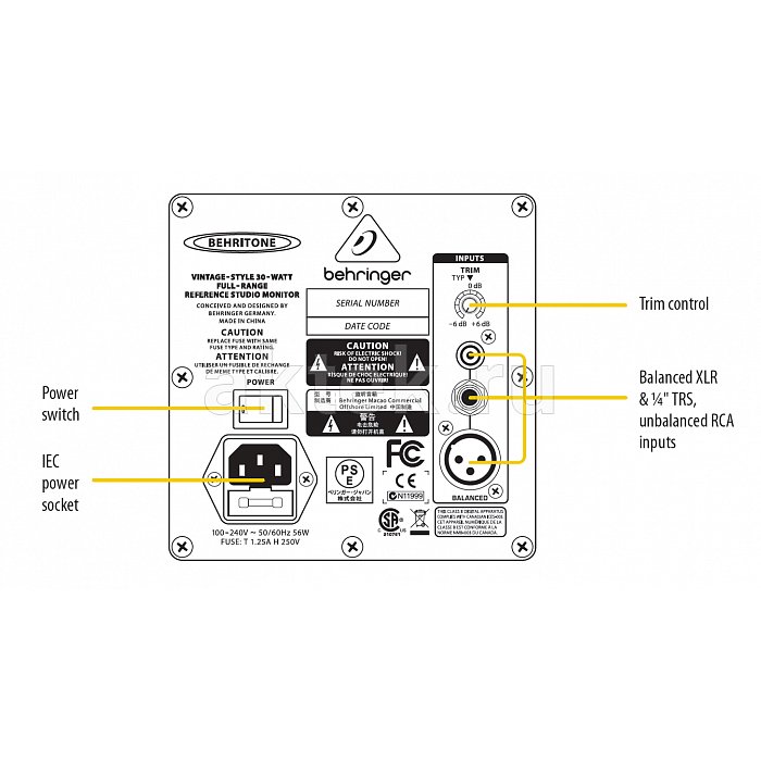 Студийный монитор Behringer C50A 4