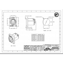 Разъем XLR AMPHENOL AC3FDZ 2