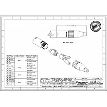 Разъем XLR AMPHENOL AC3M 2