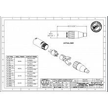 Разъем XLR AMPHENOL AC3MB 2