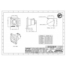 Разъем XLR AMPHENOL AC3MDZ 2