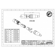 Разъем XLR AMPHENOL AC5F 2