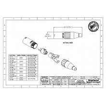 Разъем XLR AMPHENOL AC5M 2