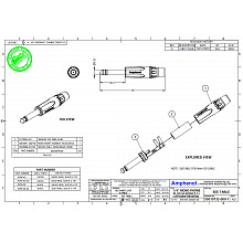 Разъем джек AMPHENOL ACPM-KN 2 Разъем джек AMPHENOL ACPM-KN 2