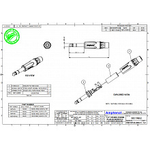 Разъем джек AMPHENOL ACPS-KB 2 Разъем джек AMPHENOL ACPS-KB 2