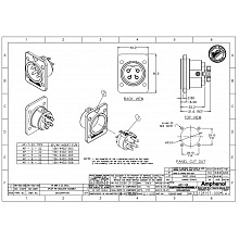 Разъем XLR AMPHENOL AP422 2