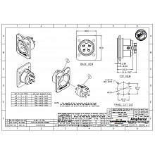 Разъем XLR AMPHENOL AP622 2