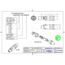 Разъем XLR AMPHENOL AX5F 2