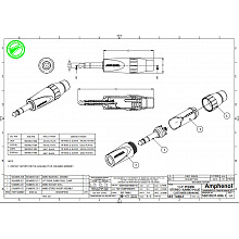 Разъем джек AMPHENOL JS3P 2