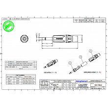 Разъем миниджек AMPHENOL KM2PB 2