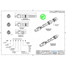 Разъем Speakon AMPHENOL SP2F 2