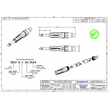 Разъем джек AMPHENOL TM1P 2