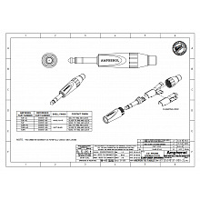 Разъем джек AMPHENOL TS3P 2 Разъем джек AMPHENOL TS3P 2