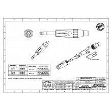 Разъем джек AMPHENOL TS3PJ 2 Разъем джек AMPHENOL TS3PJ 2