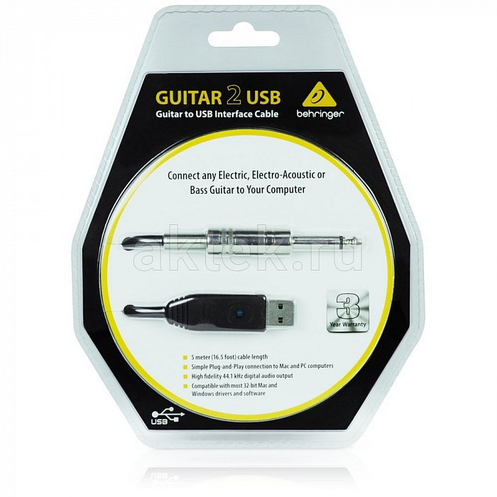 Аудиоинтерфейс BEHRINGER GUITAR2USB 2