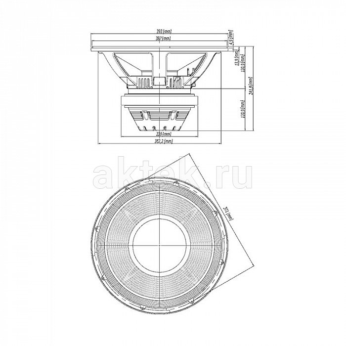 Динамик 15" EIGHTEEN SOUND 15TLW3000/8 4