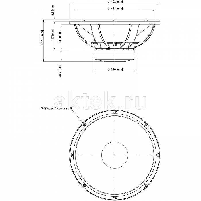 Динамик 18" EIGHTEEN SOUND 18LW2400/4 5