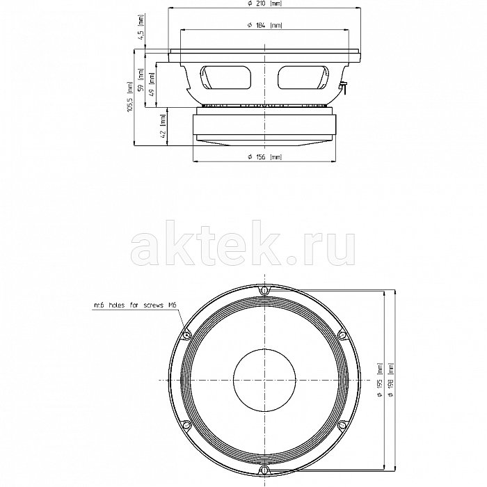 Динамик 8" EIGHTEEN SOUND 8M400F/8 3