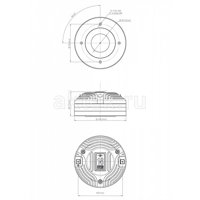 Драйвер EIGHTEEN SOUND ND2T/8 4