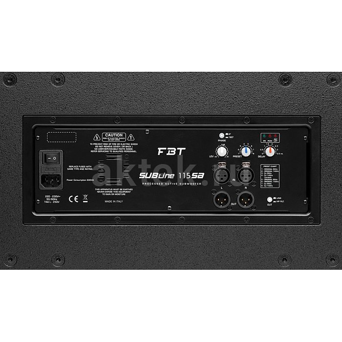 Сабвуфер активный FBT SUBLINE 115SA 2