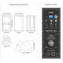 Активная профессиональная акустическая система FBT VENTIS 110A 3