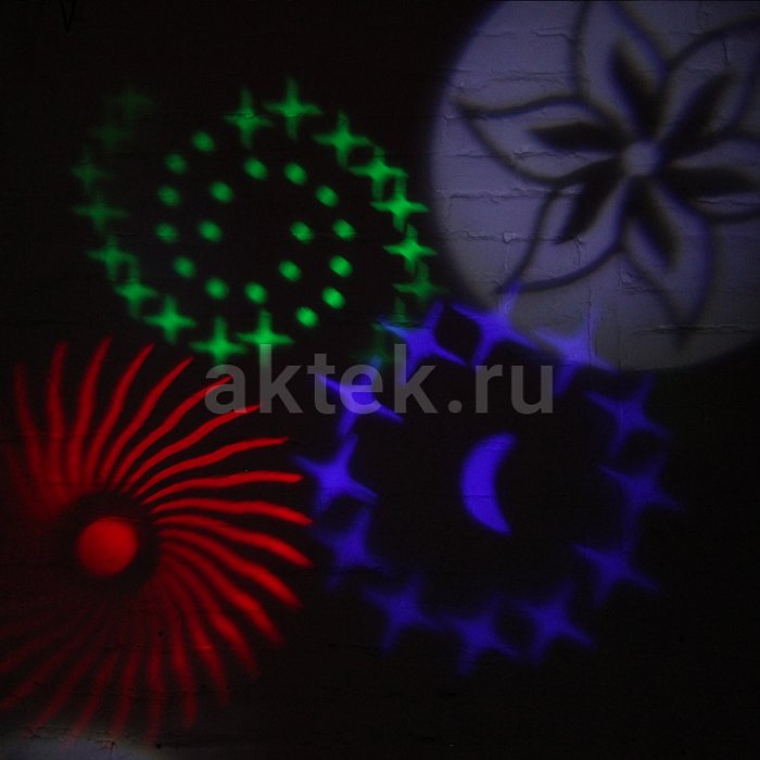 Уличная подсветка Garden Led Gobo 5 сменных слайдов с рисунками 9