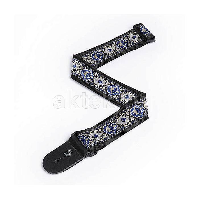 Ремень для гитары D’Addario 50J00 50MM JAQUARD - BLUE 2