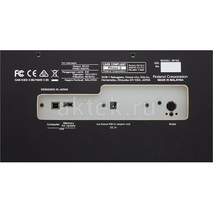 Электропиано ROLAND RP102-BK 3