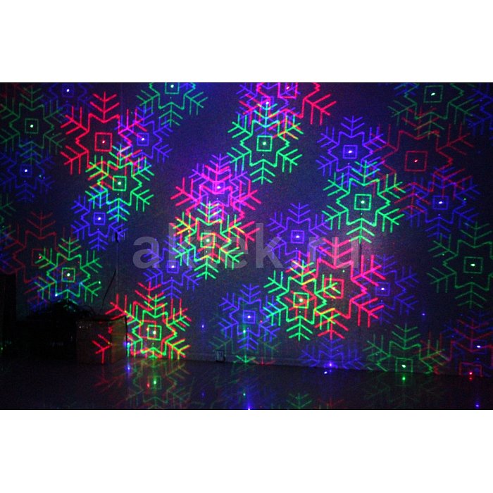 Новогодняя уличная лазерная подсветка SkyDisco Garden RGB 50 Triplex 8