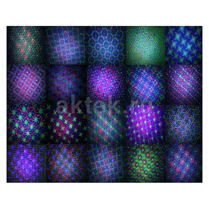 Лазерный проектор новогодний уличный SkyDisco Garden Light RGB 50 Flower New 4
