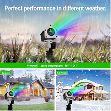 Новогодняя уличная лазерная подсветка SkyDisco Garden RGB 50 3