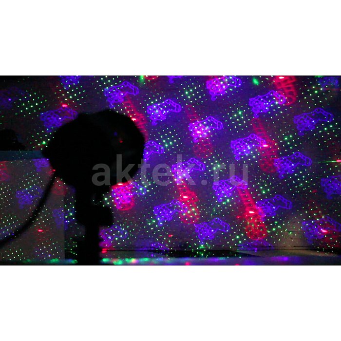 Новогодний лазерный проектор для улицы SkyDisco Garden RGB 50 XMAS 8