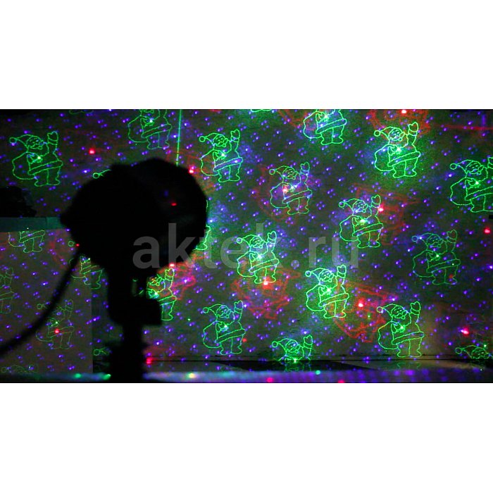 Новогодний лазерный проектор для улицы SkyDisco Garden RGB 50 XMAS 10