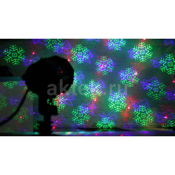 Новогодний лазерный проектор для улицы SkyDisco Garden RGB 50 XMAS 11