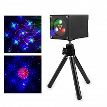 Лазерная цветомузыка на аккумуляторе SkyDisco Laser Mini Cube RGB