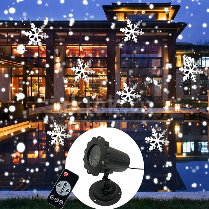 Уличная подсветка SkyDisco Led Snow Mini белые снежинки 2