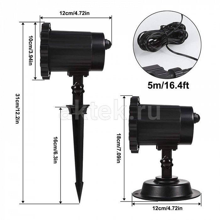 Уличная подсветка SkyDisco Led Snow Mini белые снежинки 5