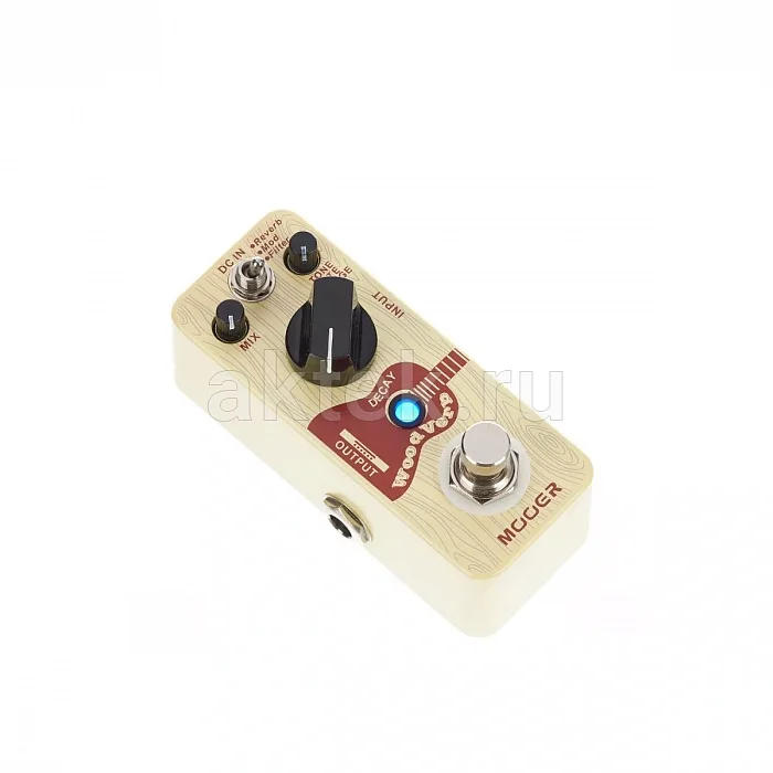 Mooer WoodVerb педаль реверберации для электроакустической гитары, Plate, модуляция 3