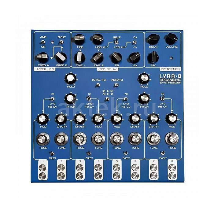 Аналоговый синтезатор SOMA Lyra-8 Synth Zanzibar
