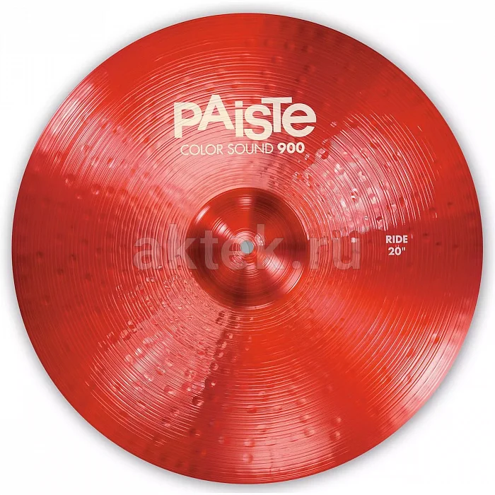 Paiste 20" 900 Color Sound красная райд-тарелка для ударной установки 4