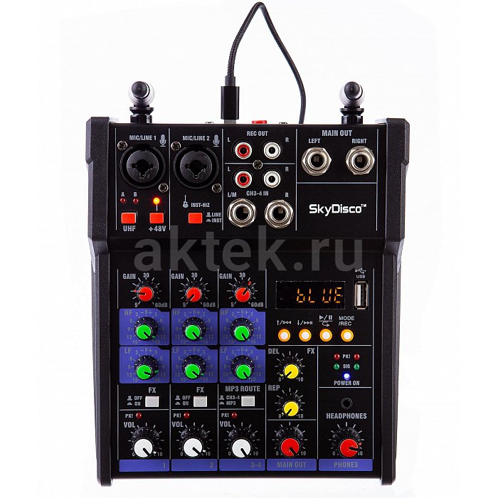 Онлайн караоке для дома с колонками SkyDisco UM-200 + SM-3BT 2