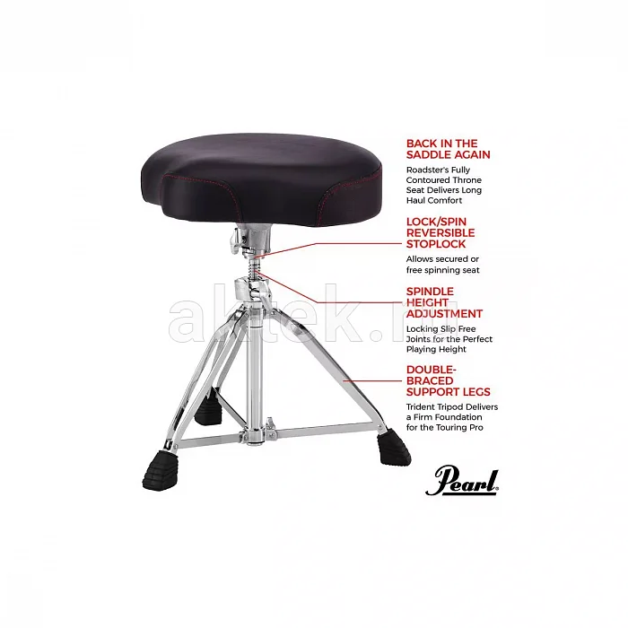 Pearl D-3500 барабанная банкетка с мото-седлом 5