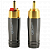 RCA-разъёмы QED QE6120+QE6122 2 пары