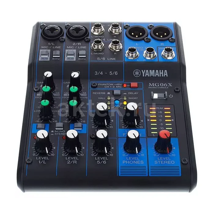 Yamaha MG06X шестиканальный аналоговый микшер с эффектами SPX 3